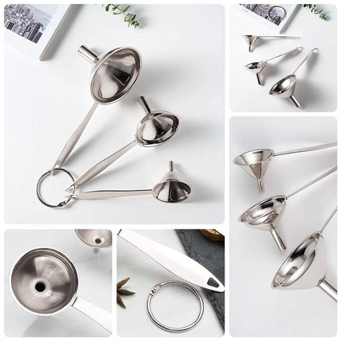 YEVIOR 3 in 1 metal funnel dishwasher safe for easy cleaning