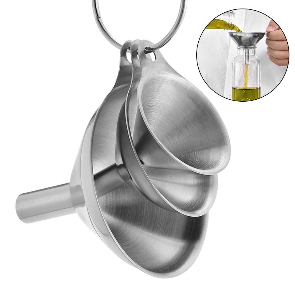 YEVIOR 3-in-1 medium-mouth funnel for liquids and spices.