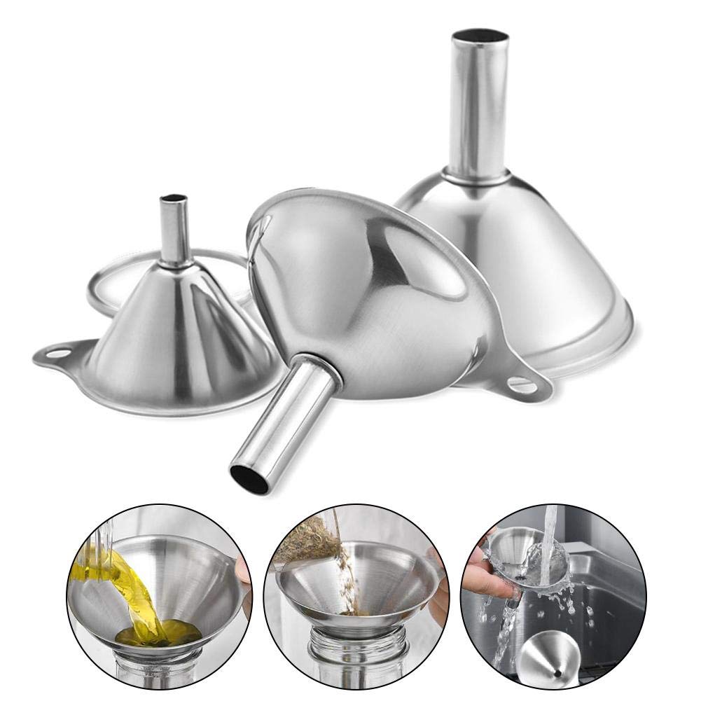 YEVIOR 3-in-1 small-mouth funnel for precise ingredient filling.