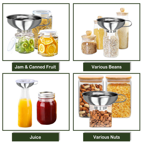 YEVIOR 200 mesh strainer attached for clearer liquids during transfer.