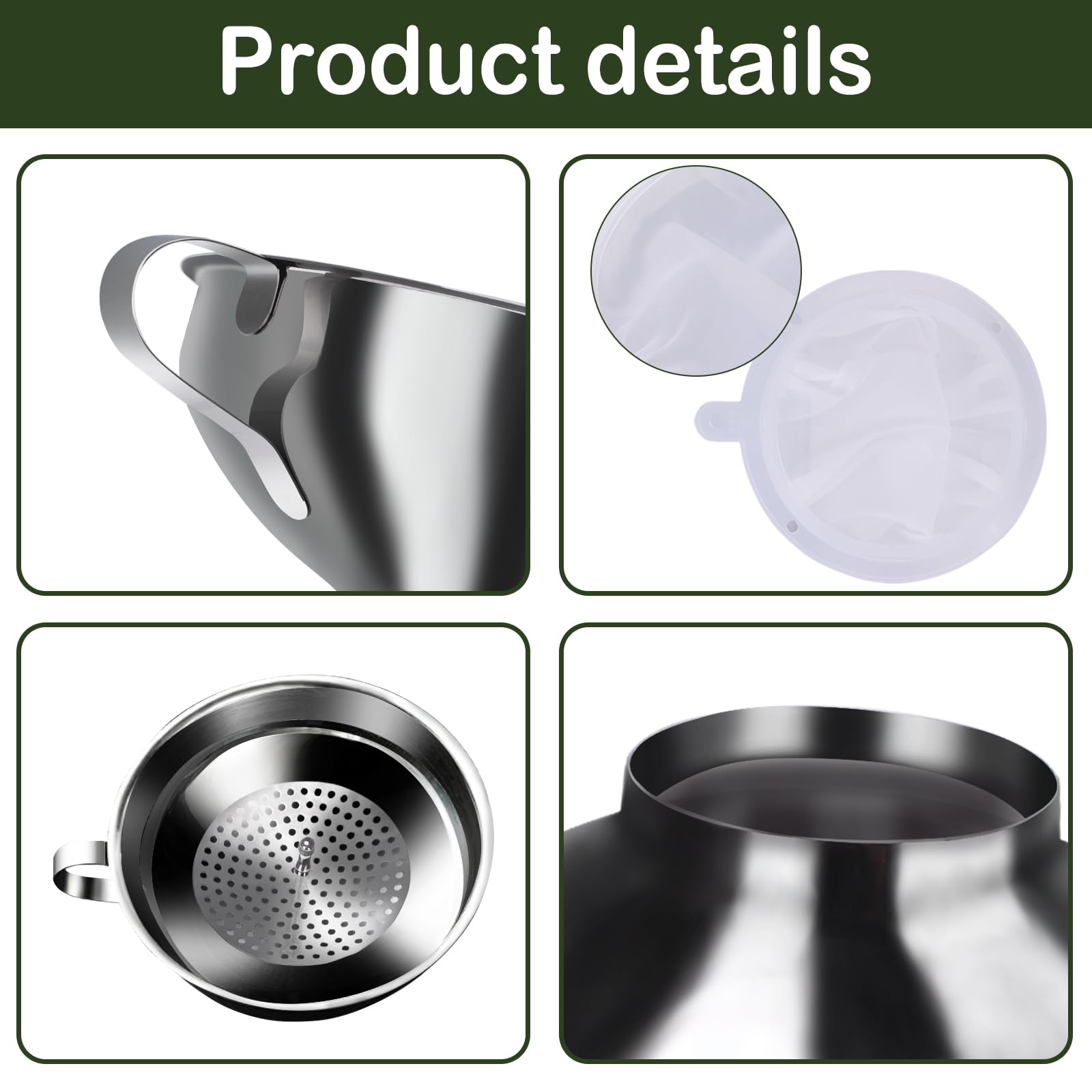 YEVIOR stainless steel durability resists rust and dishwasher wear over time.