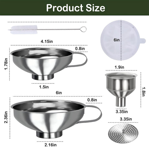 YEVIOR large funnel handles bulk transfers efficiently in the kitchen.