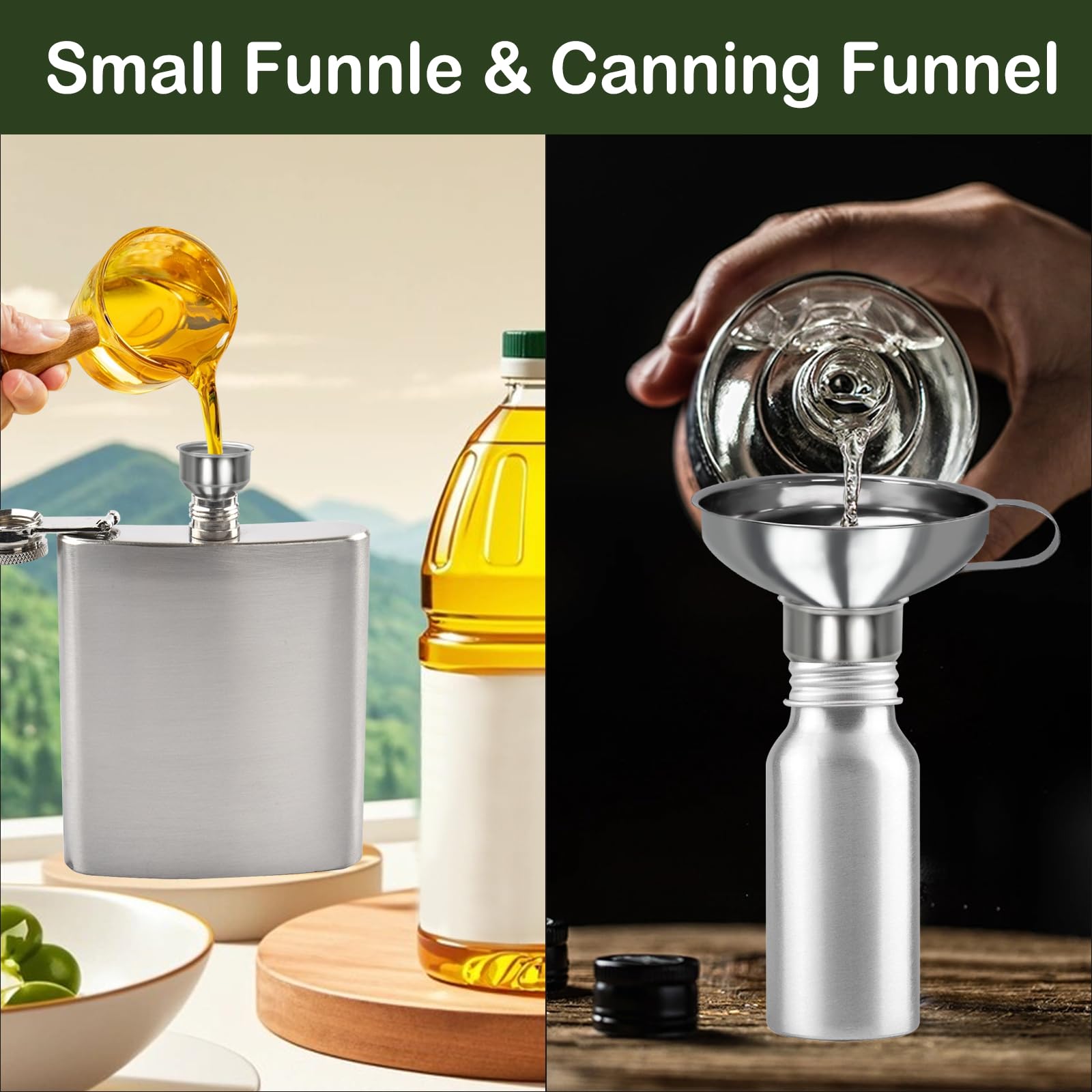YEVIOR small funnel ideal for narrow jars and precise pouring.