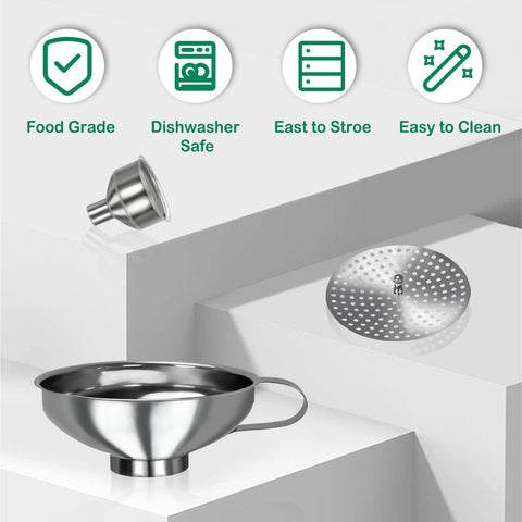 YEVIOR storage clip ring keeps all funnels organized and ready.