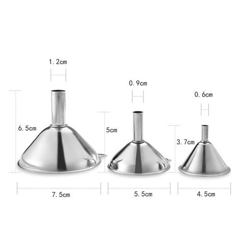 YEVIOR stainless-steel kitchen funnel transfer kit for quick pouring.