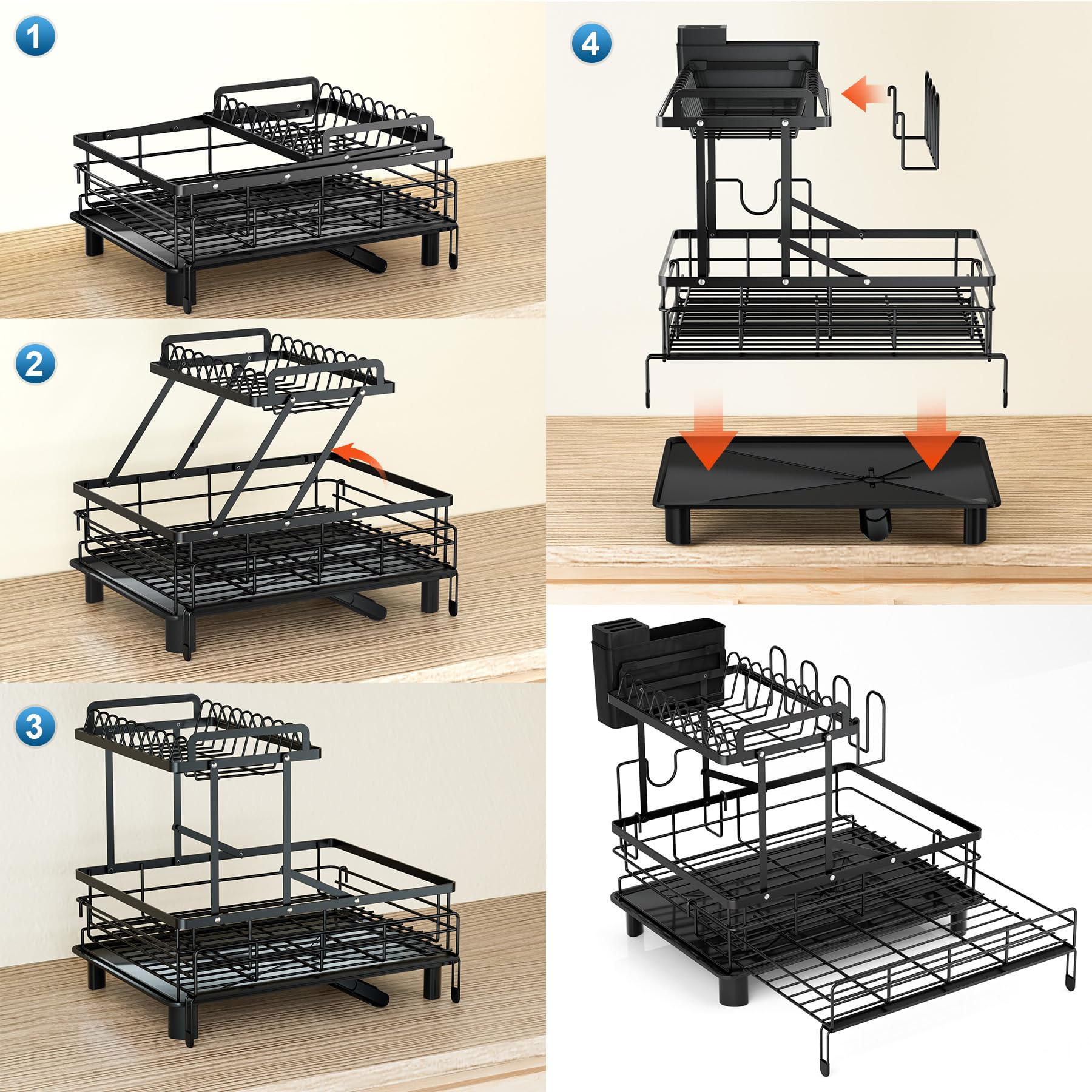 YEYPOP PS drainboard and rust-resistant frame stay durable