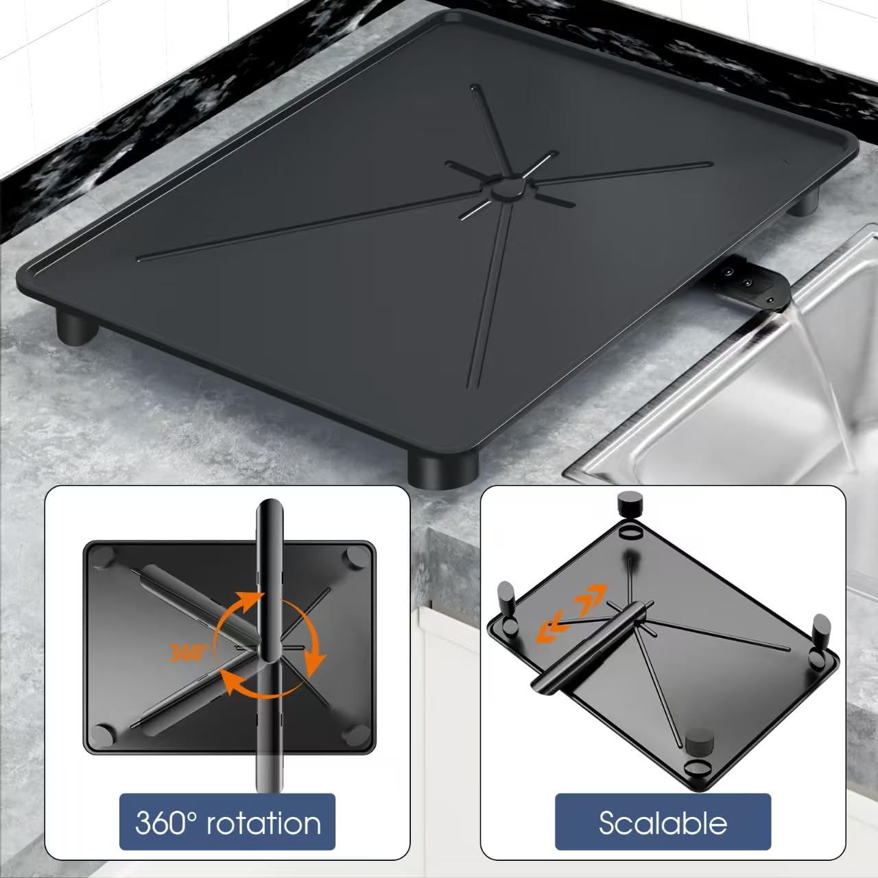 YEYPOP stainless steel construction offers rust resistance and simple cleanup.