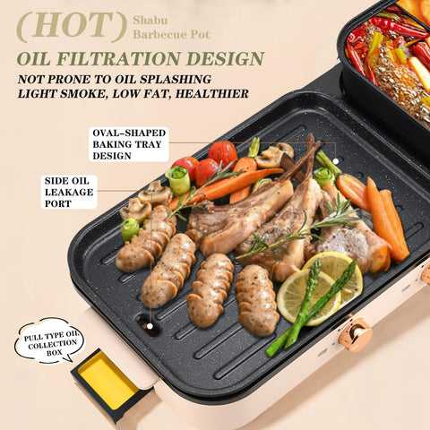 YEZZZZ heat-insulation base and cool-touch handles for safe serving