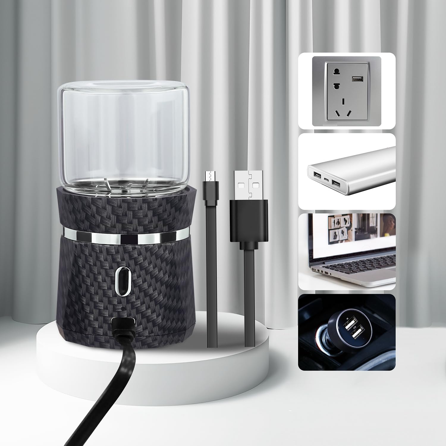 YFTOHI dual-jar pollen catcher and storage for organized use.