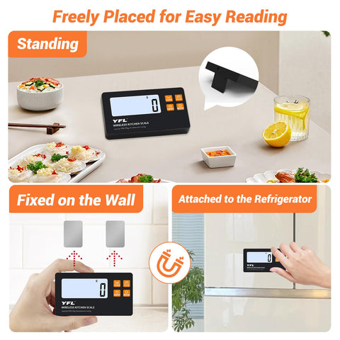 YFL ready-to-use kitchen scale supports baking, cooking, and dieting goals
