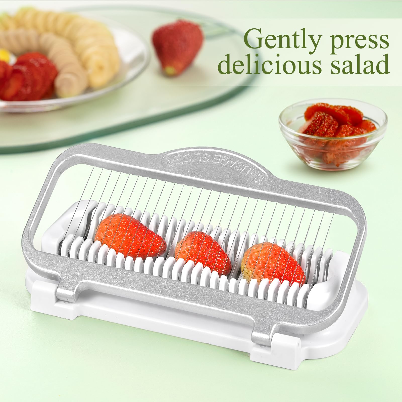 YFYTL Dishwasher-Safe slicer cleans up quickly after meal prep.