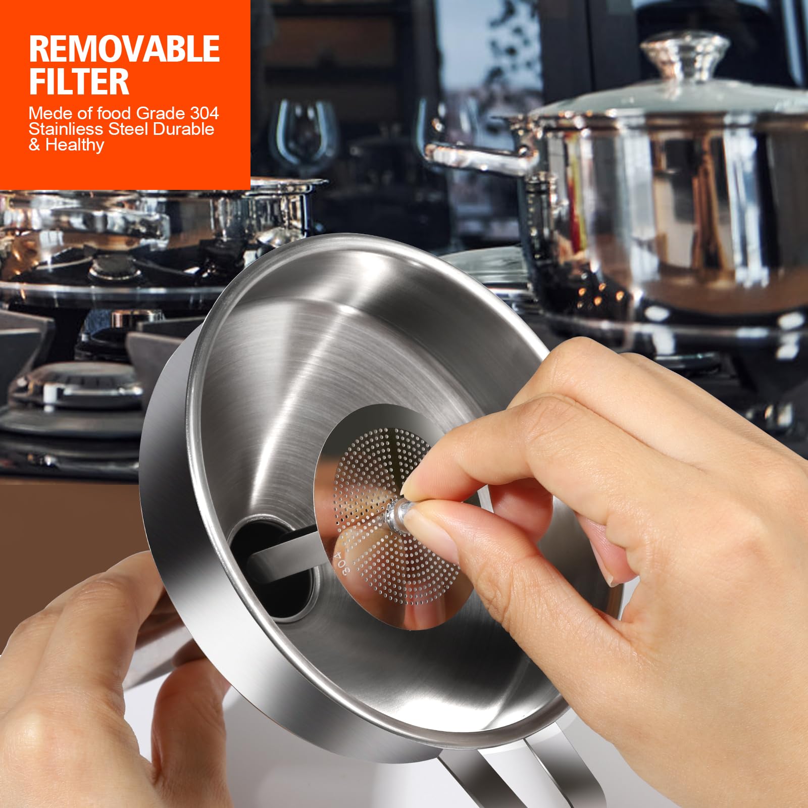 YGDZ funnel cleaning brushes included for quick cleanup