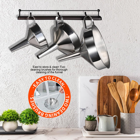 YGDZ kitchen bottling funnels set for home fermentation and beverages
