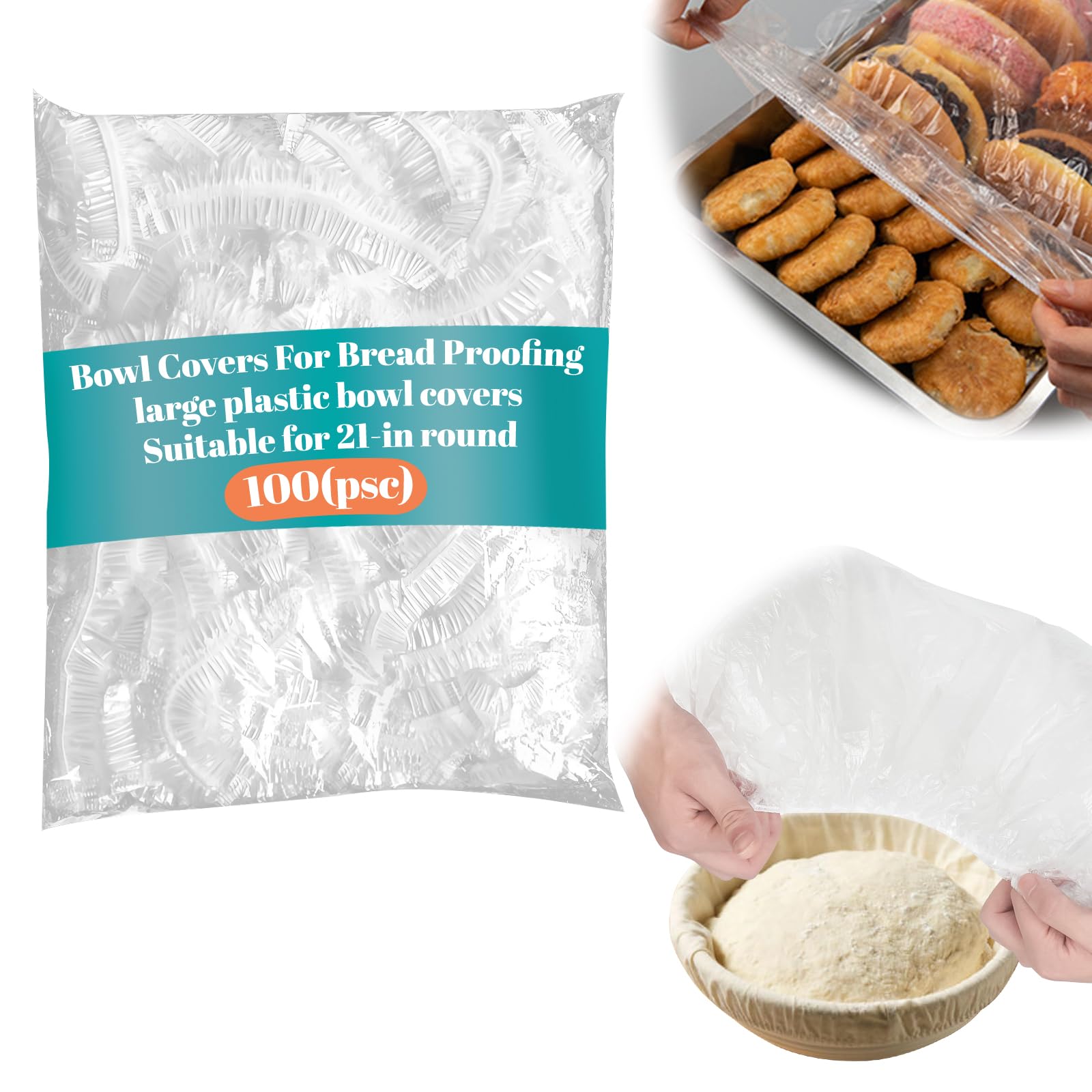 Yhalyea 100xl bowl covers pack protecting large bowls for dough proofing