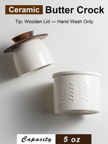 YHOJOY Butter Crock is compact for everyday counter use