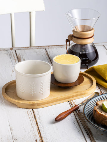 YHOJOY Butter Crock fits one full stick of butter for convenient storage