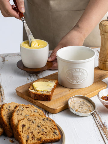 YHOJOY Butter Crock gift-ready packaging suggests a thoughtful kitchen gift.
