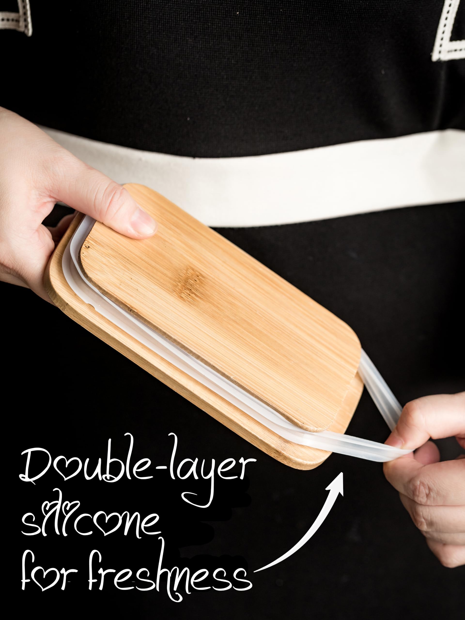 YHOJOY honeybee-pattern lid adds charming kitchen decor.