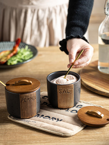YHOJOY ceramic salt bowl is dishwasher-safe for easy cleanup after cooking.