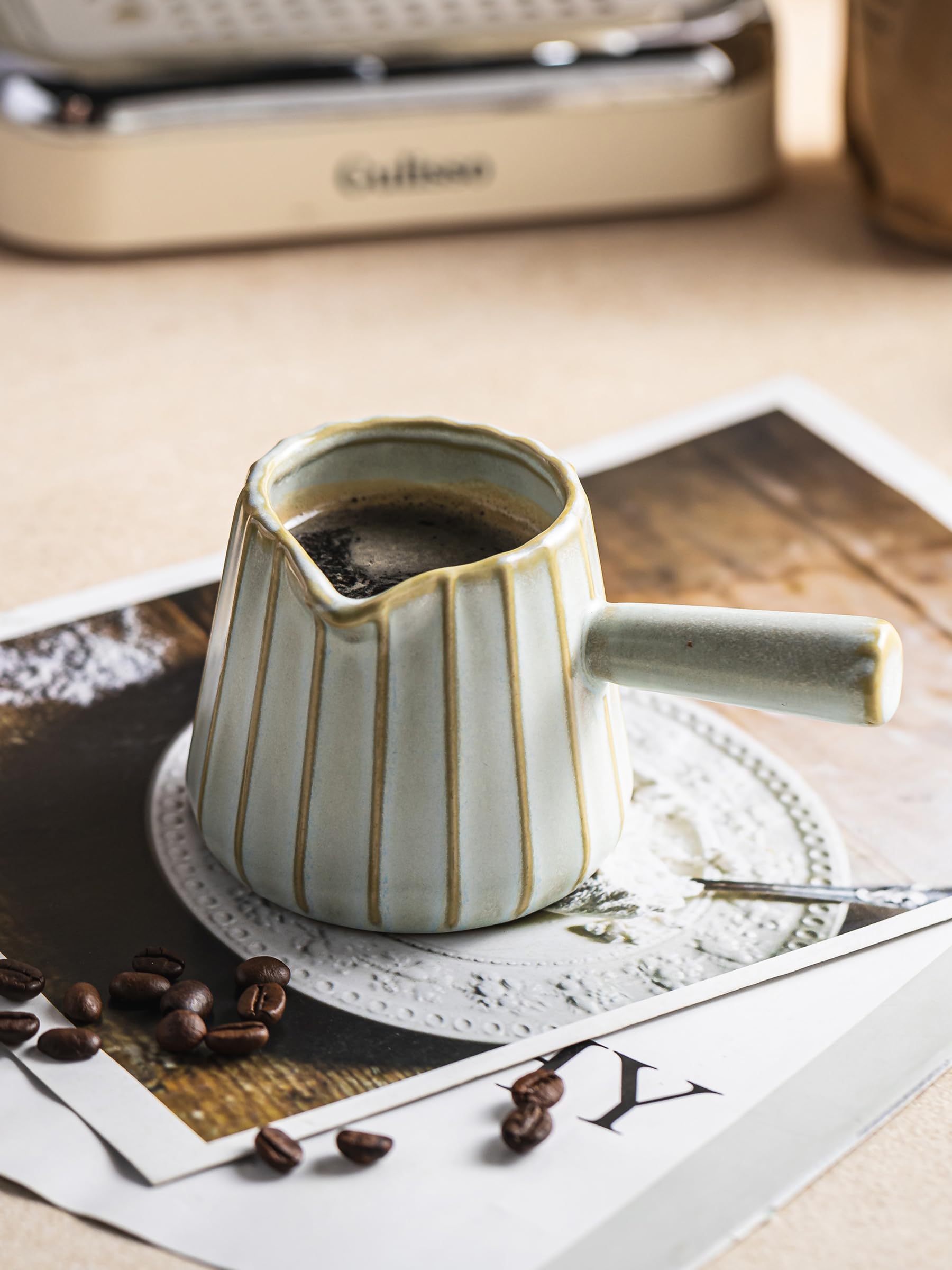 YHOJOY dishwasher-safe icon on cup for easy cleanup