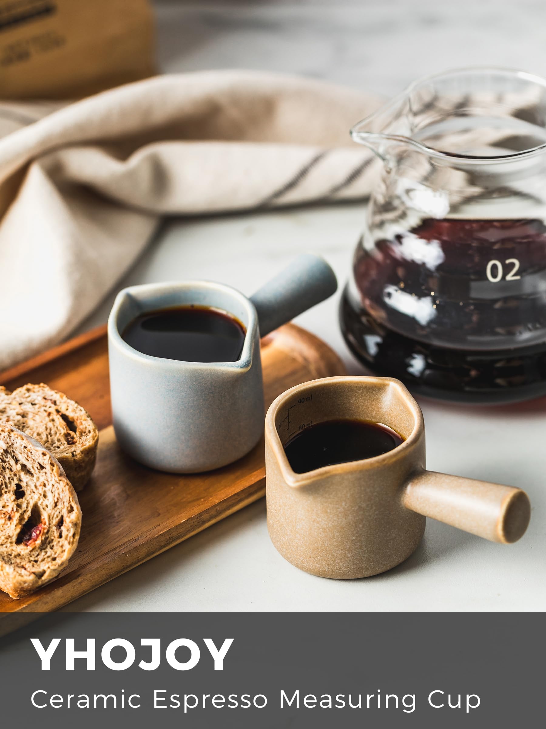 YHOJOY espresso cup suitable for left- and right-handed pouring