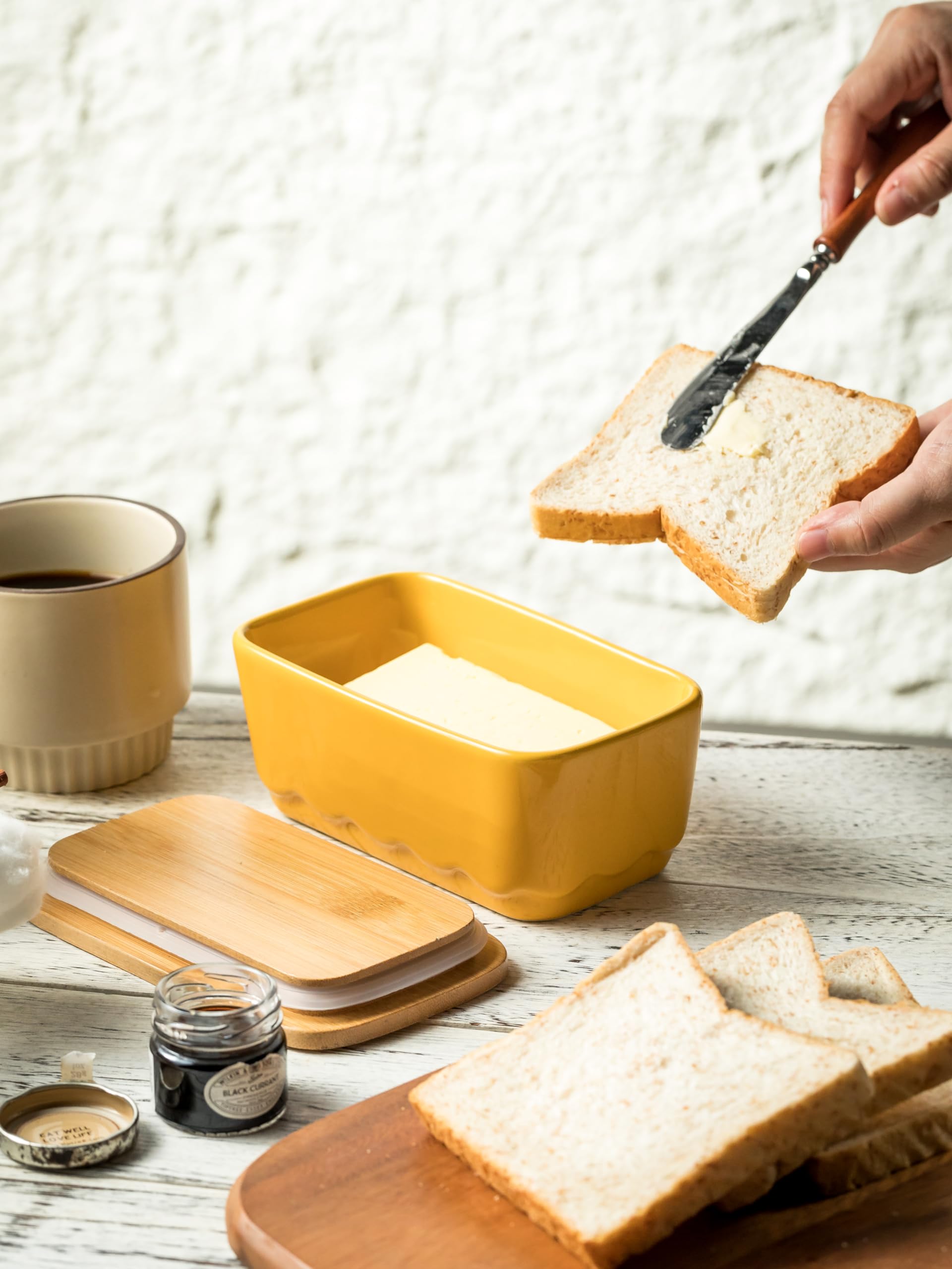YHOJOY gift-ready butter dish packaging for special occasions