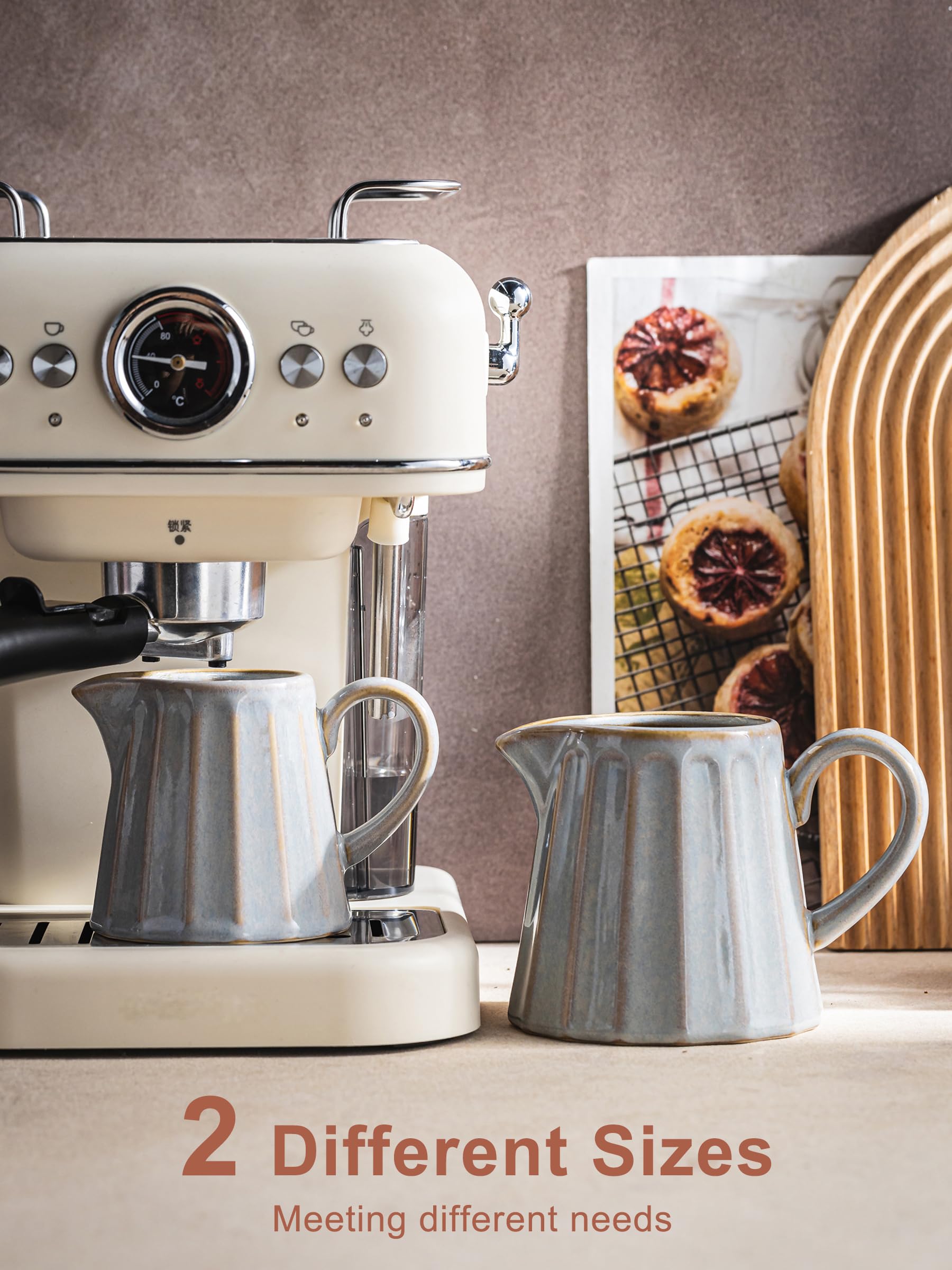 YHOJOY pour-spout feature ensures mess-free serving of milk, cream, or syrup.