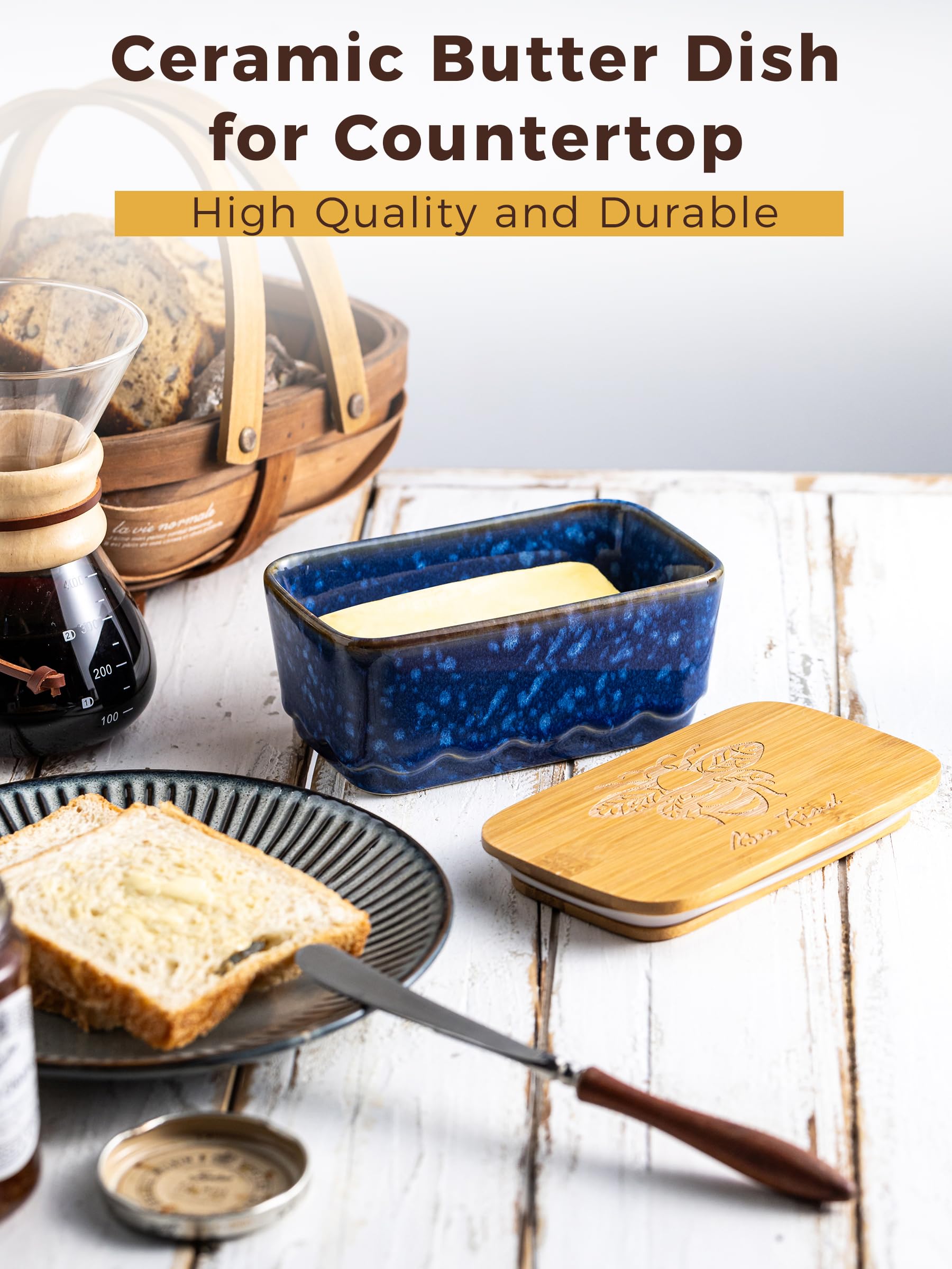 YHOJOY wave-design ceramic surface is easy to clean and stylish