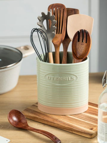 YHOSSEUN dishwasher-safe utensil holder for easy cleanup.
