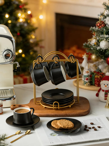 YHOSSEUN iron frame stand keeps cups easily accessible during service.