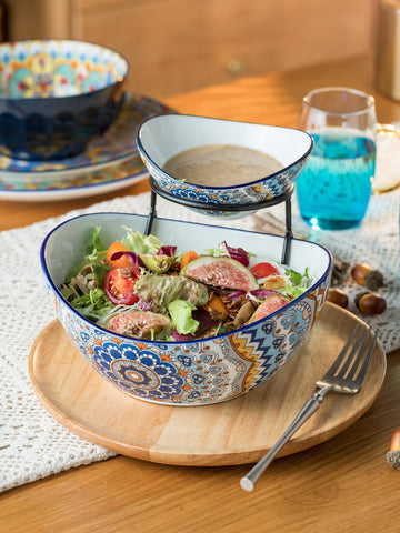 YHOSSEUN serving stand elevates snacks on the table.