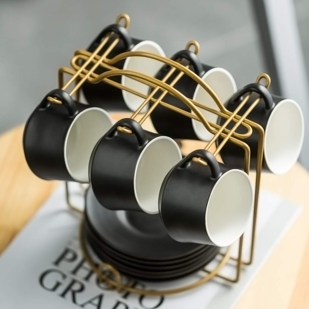 YHOSSEUN spoons included for a complete espresso service.