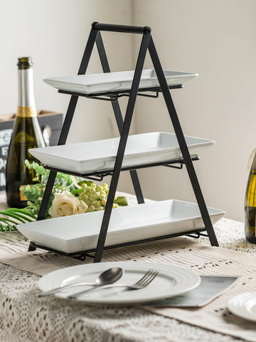 YHOSSEUN 10-inch ceramic platter for bite-sized snacks