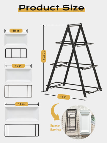 YHOSSEUN 14-inch ceramic platter for large appetizers