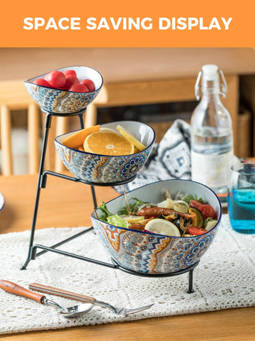 YHOSSEUN collapsible stand provides stable, accessible serving.