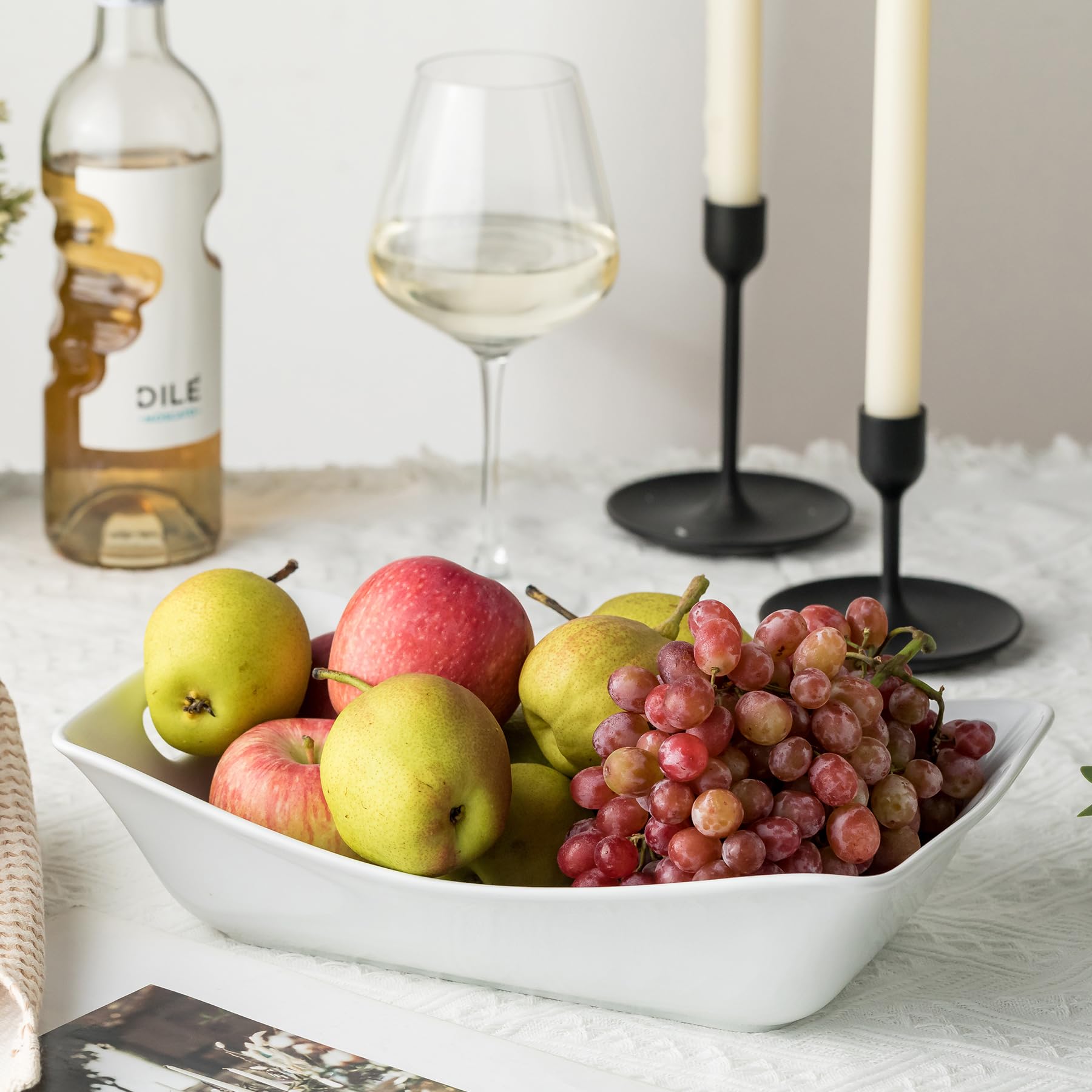YHOSSEUN porcelain bowls are microwave and dishwasher friendly.