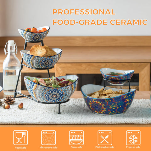 YHOSSEUN medium 17.5oz bowl suits sides with elegant vertical display.