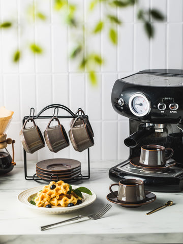 YHOSSEUN premium porcelain construction preserves heat while adding elegance.