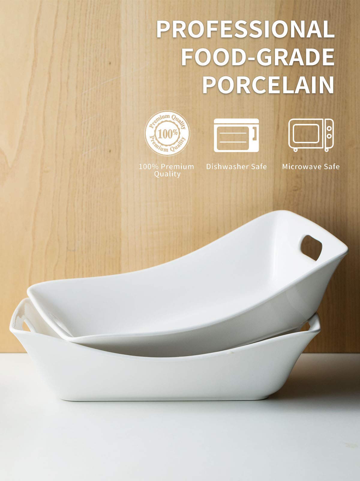 YHOSSEUN rectangle serving platter enhances food display.