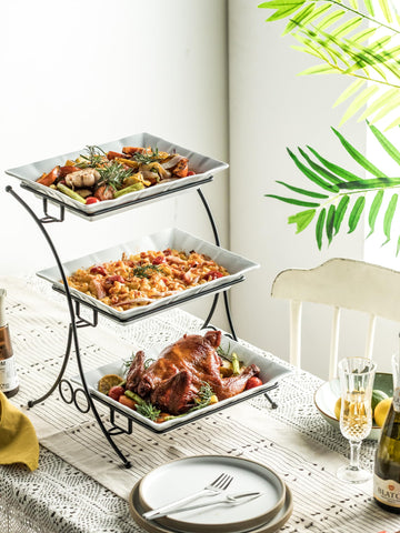 YHOSSEUN serving stand on display for buffet-style servings