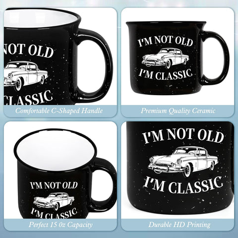 YHRJWN 15 Oz ceramic mug for generous coffee servings.