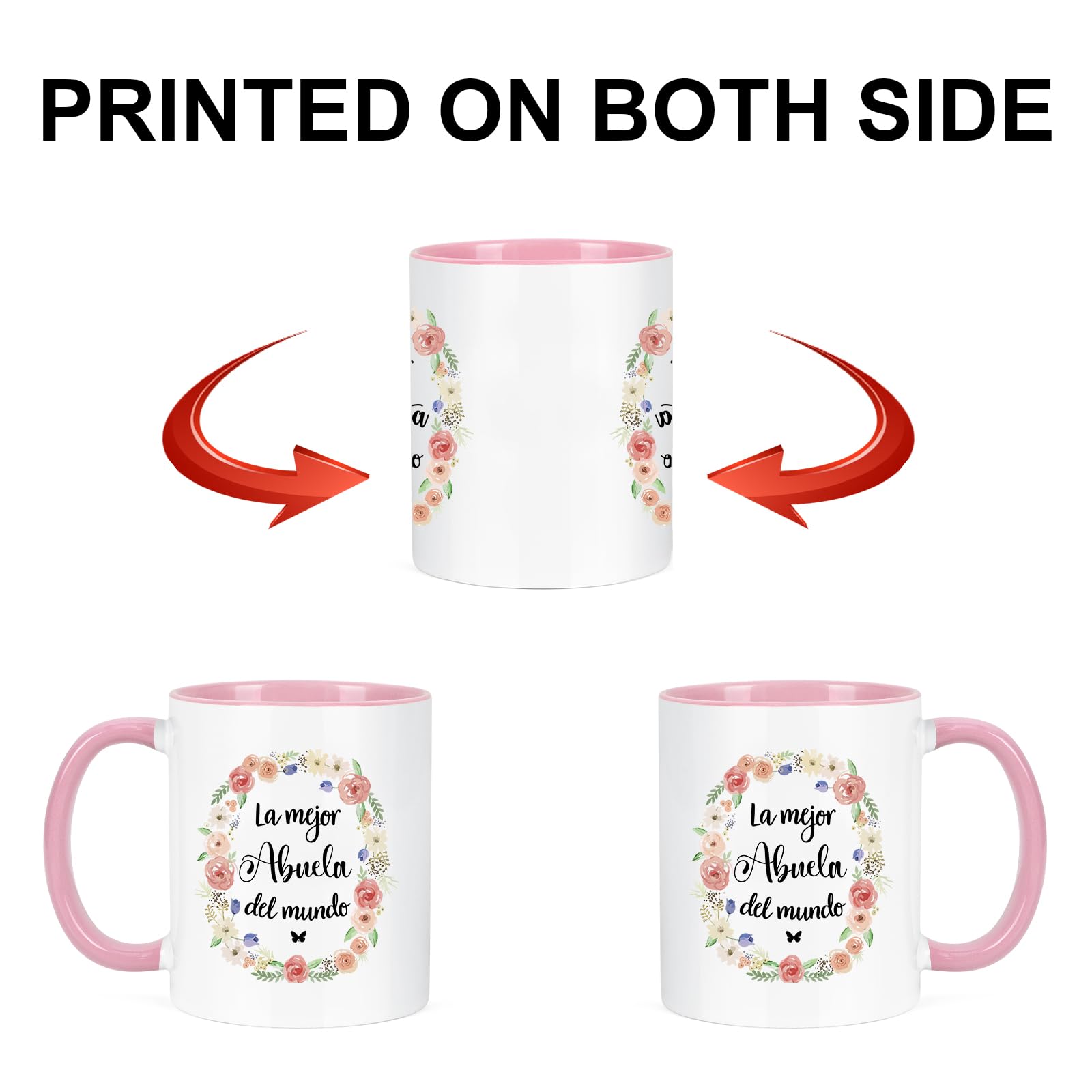 YHRJWN grandpa mug with ergonomic C-shaped handle for comfortable grip