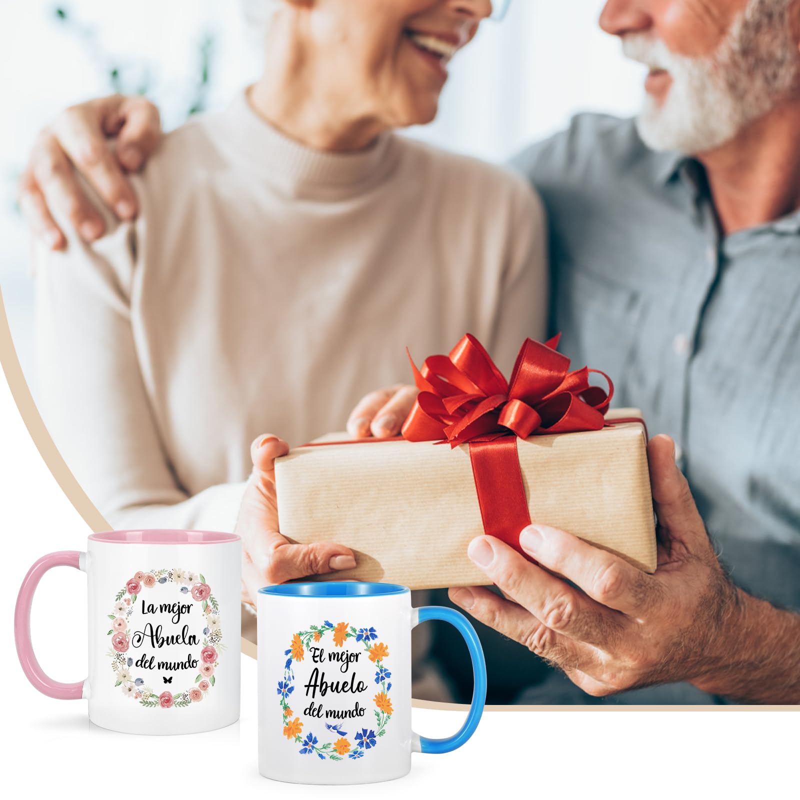 YHRJWN mug with white-blue two-tone finish, easy to clean after use