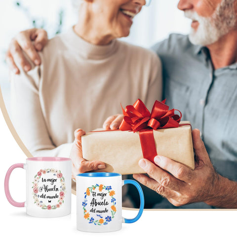 YHRJWN mug with white-blue two-tone finish, easy to clean after use
