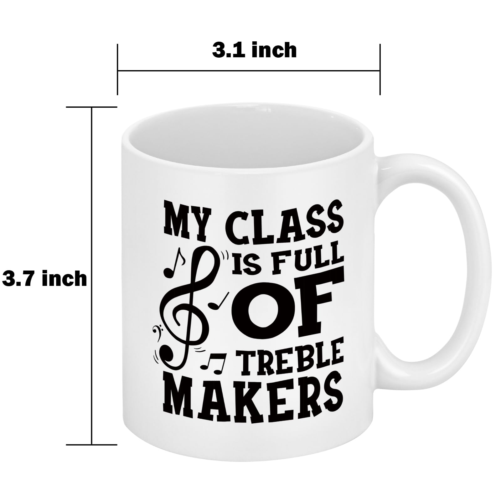 YHRJWN Treble Makers mug microwave-safe icon indicating quick reheats