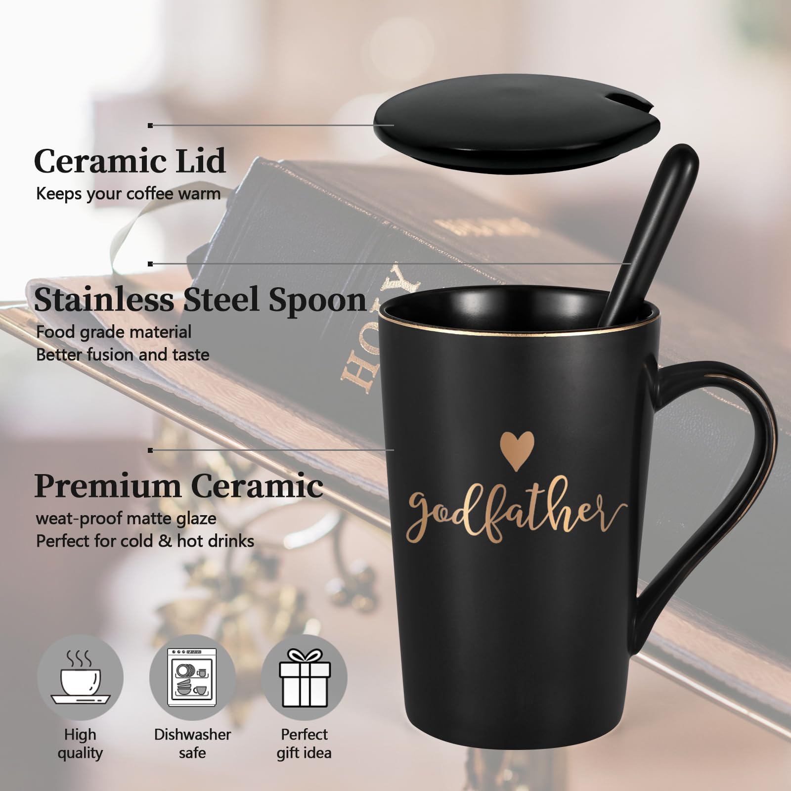 YHRJWN lid for spill-free sipping and temperature control