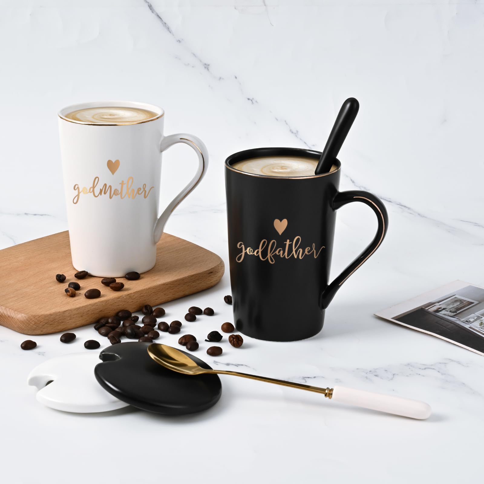 YHRJWN spoons included with mugs for convenient gifting