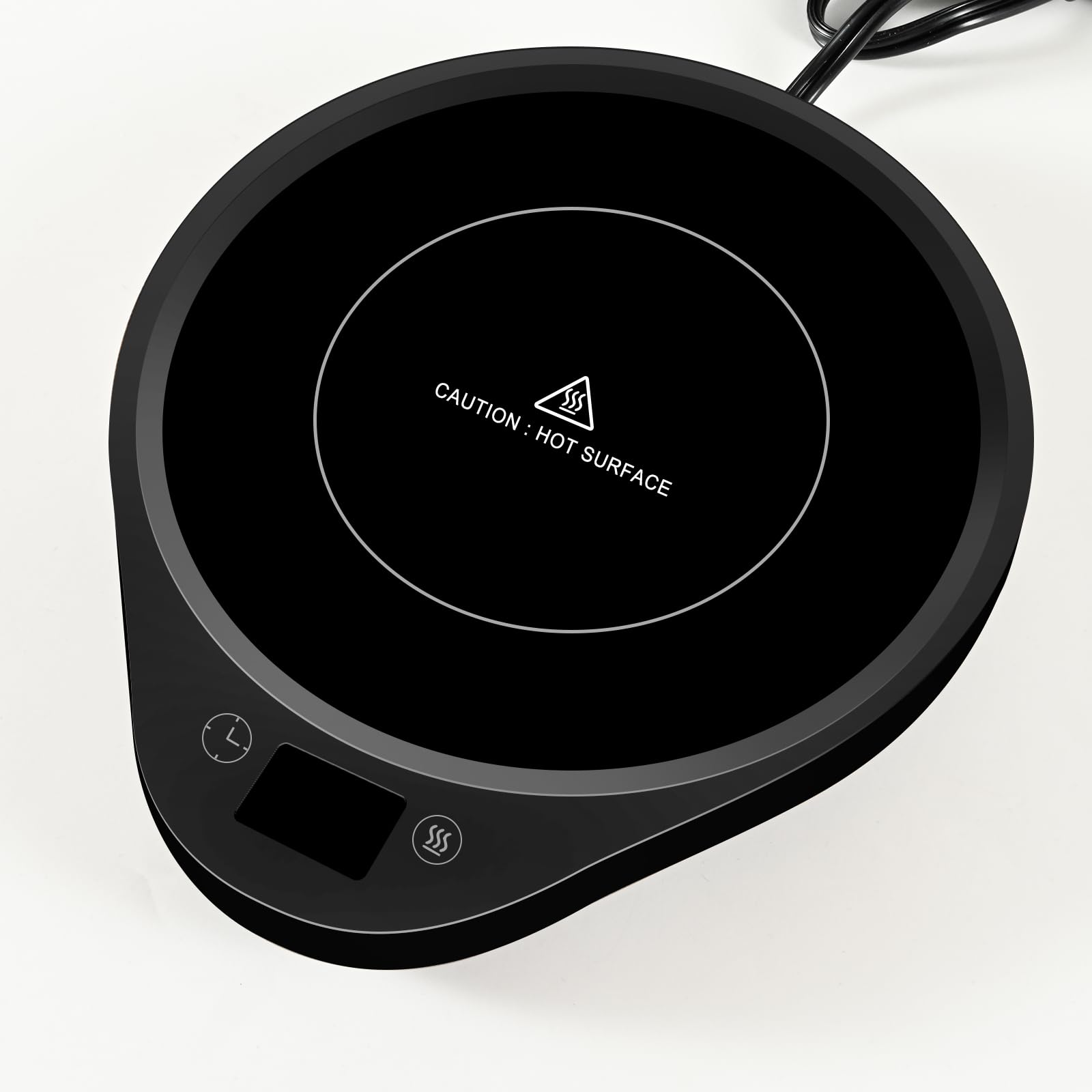 Yidirhk mug warmer shows 3 temperature settings for precise heat control