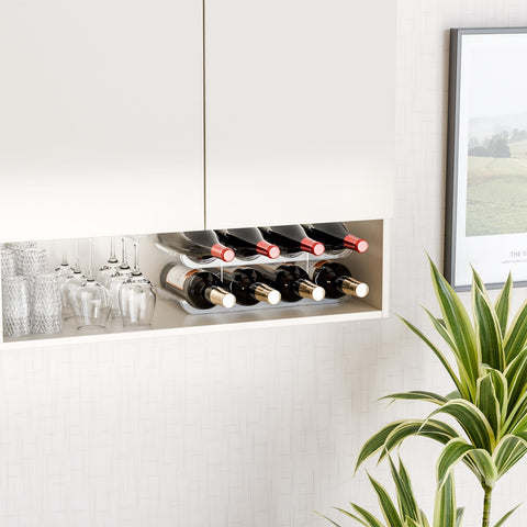 Yieach baked acrylic wave design adds elegance and bottle stability.