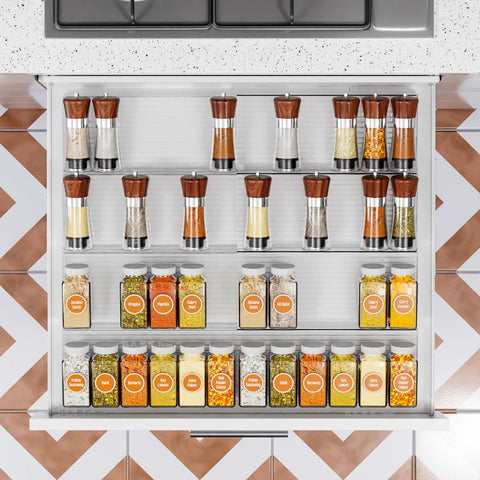 Yieach fits in cabinets or tables for versatile organization